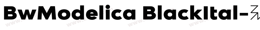 BwModelica BlackItal字体转换